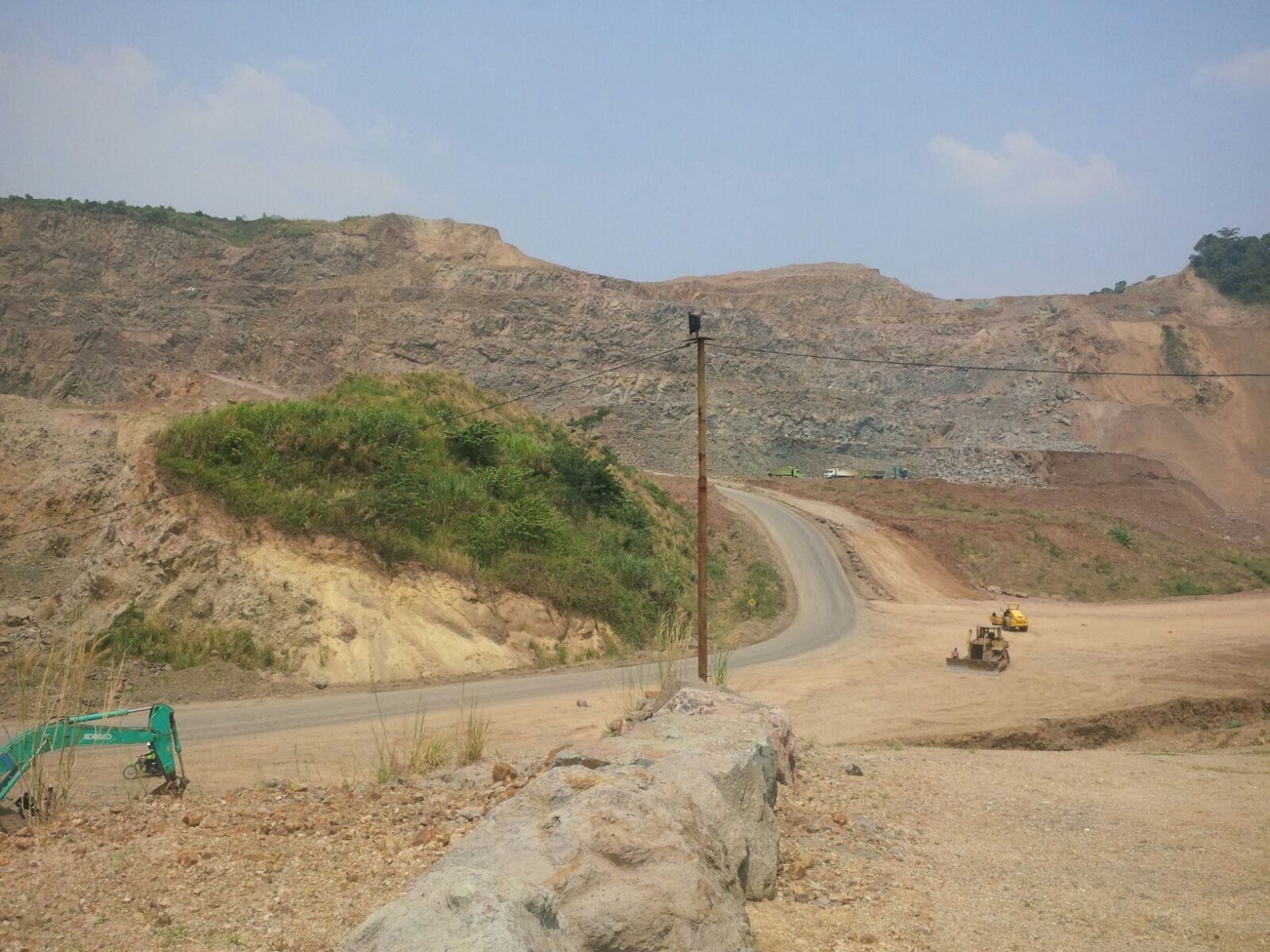 Lotus quarry hillside operations